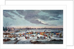 Frost Fair on the River Thames near the Temple Stairs in 1683-84 by Thomas Wyke