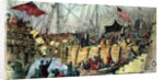 The Boston Tea Party, 16th December 1773 by French School