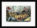 The Boston Tea Party, 16th December 1773 by French School