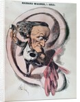 Richard Wagner splitting the ear drum of the world by Andre Gill