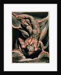 The First Book of Urizen; Man floating upside down, 1794 by William Blake