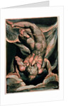 The First Book of Urizen; Man floating upside down, 1794 by William Blake