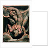 The First Book of Urizen; Man floating upside down, 1794 by William Blake