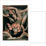 The First Book of Urizen; Man floating upside down, 1794 by William Blake
