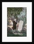 The Rev. John Wesley visiting his mother's grave by School English