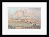 Missouri prairie fire by George (after) Catlin