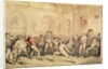 Angelo's Fencing Room, pub. 1787 by Thomas Rowlandson