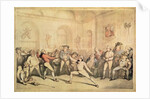 Angelo's Fencing Room, pub. 1787 by Thomas Rowlandson