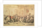 Angelo's Fencing Room, pub. 1787 by Thomas Rowlandson
