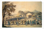 The Approach of the Emperor of China to his tent in Tartary to receive the British Ambassador, George, 1st Earl Macartney, 1793 by William (after) Alexander