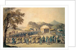 The Approach of the Emperor of China to his tent in Tartary to receive the British Ambassador, George, 1st Earl Macartney, 1793 by William (after) Alexander