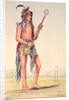 Sioux ball player Ah-No-Je-Nange, 'He who stands on both sides' by George Catlin