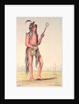 Sioux ball player Ah-No-Je-Nange, 'He who stands on both sides' by George Catlin