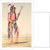 Sioux ball player Ah-No-Je-Nange, 'He who stands on both sides' by George Catlin
