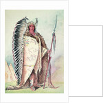 Sioux chief, 'The Black Rock' by George Catlin