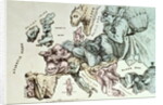 Comic map of Europe by Frederick Rose, c.1870 by English School