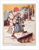Plundering and Blundering, cartoon of Gladstone as a pilgrim weighed down with burdens, c.1880 by Anonymous