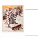 Plundering and Blundering, cartoon of Gladstone as a pilgrim weighed down with burdens, c.1880 by Anonymous