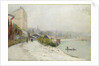 Le Seine au Bas-Meudon, Temps de neige, 1900 by Albert-Charles Lebourg