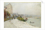Le Seine au Bas-Meudon, Temps de neige, 1900 by Albert-Charles Lebourg