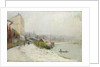 Le Seine au Bas-Meudon, Temps de neige, 1900 by Albert-Charles Lebourg