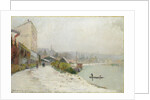Le Seine au Bas-Meudon, Temps de neige, 1900 by Albert-Charles Lebourg