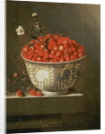 Still Life with Wild Strawberries in a Chinese Bowl by Adrian Coorte