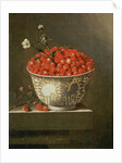 Still Life with Wild Strawberries in a Chinese Bowl by Adrian Coorte