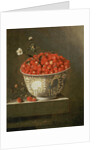 Still Life with Wild Strawberries in a Chinese Bowl by Adrian Coorte