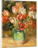 Tulips in a Vase by Pierre Auguste Renoir