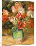 Tulips in a Vase by Pierre Auguste Renoir