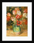 Tulips in a Vase by Pierre Auguste Renoir
