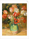 Tulips in a Vase by Pierre Auguste Renoir