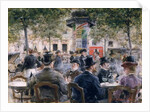 Cafe Scene in Paris, 1884 by Louis Anet Sabatier