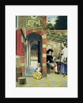 The Courtyard of a House in Delft, 1658 by Pieter de Hooch