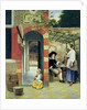 The Courtyard of a House in Delft, 1658 by Pieter de Hooch