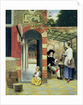 The Courtyard of a House in Delft, 1658 by Pieter de Hooch
