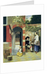 The Courtyard of a House in Delft, 1658 by Pieter de Hooch