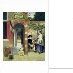 The Courtyard of a House in Delft, 1658 by Pieter de Hooch