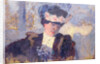 Madame Hessel wearing a hat decorated with flowers, c.1905 by Edouard Vuillard