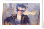 Madame Hessel wearing a hat decorated with flowers, c.1905 by Edouard Vuillard