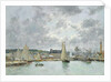 Trouville Harbour, 1880 by Eugene Louis Boudin