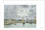 Trouville Harbour, 1880 by Eugene Louis Boudin