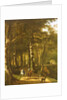Travellers on a Path in a Wooded Landscape by Jan Hackaert