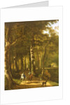 Travellers on a Path in a Wooded Landscape by Jan Hackaert
