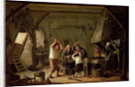 Interior of a Blacksmith by Cornelis Beelt
