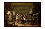Interior of a Blacksmith by Cornelis Beelt