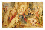 The Virgin and Child venerated by eight saints, c.1631-33 by Peter Paul Rubens