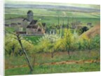 A Village near Auvers, c.1885 by Victor Vignon