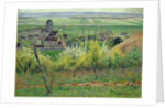 A Village near Auvers, c.1885 by Victor Vignon